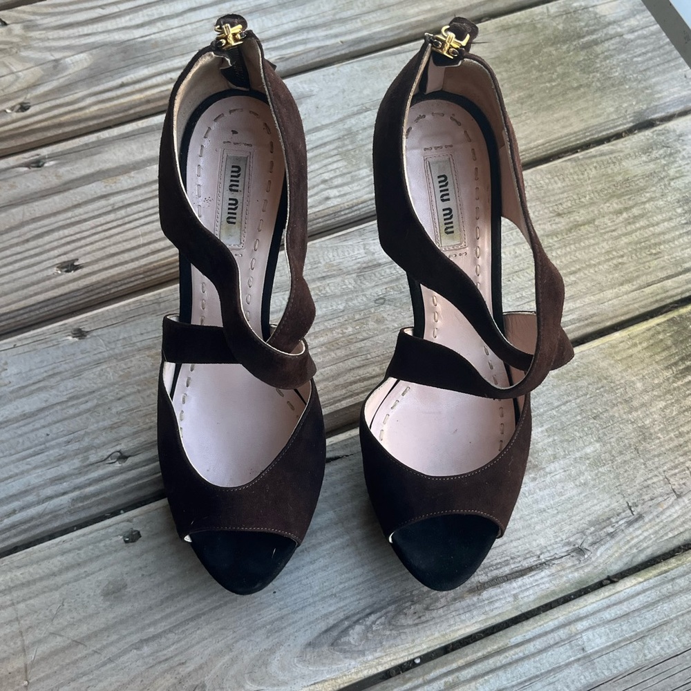 Miu miu platform sandals